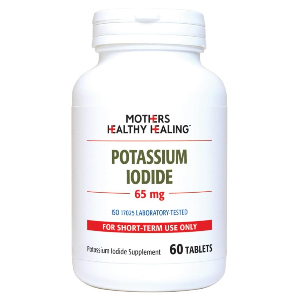 Kaliumjodidtablettillæg (65 mg), KI jod piller (60 tabletter)