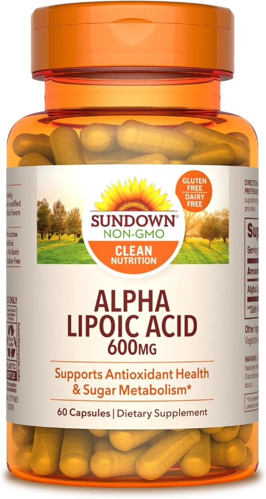 Sundown Alpha Lipoic Acid 600mgm, 60 Count