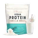 Live Conscious Vegan Pea Protein Powder - Vanilla Dream Flavor Buddy 124; Plant- baseret Vegan Protein Blend - Pea, Brown Rice, Pumpkin, Sacha Inchi Buddy 124; 20 Servere 18 oz