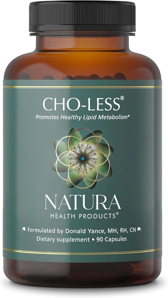 Natura Health Products Cho- Mindre supplement - fremmer sund Lipid Metabolisme og kardiovaskulær sundhed - Med Niacin, Rød Gær Rice, Artiskoke Extract, og Beta Sitosterol (90 Kapsler)