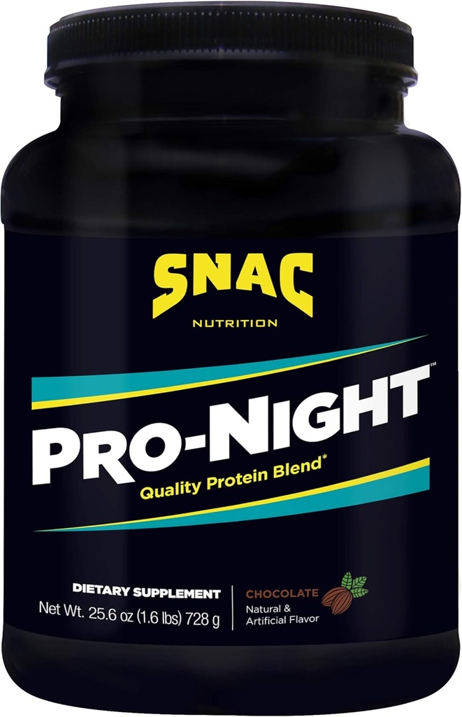 SNAC Pro- Night Quality Protein Blend for Nighttime Muscle Recovery, Chokolade