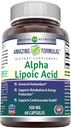 Amazing Formulas Alpha Lipoic Acid 300 mg kapsler Supplement 124; Non- GMO