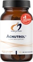 Design til sundhed Acnutrol Clear Skin Support Pills - Pantothensyre + 50000 IE vitamin A, Vitamin D + E, Carnitin + Minerals - Non- GMO + Soy Free Oral Supplement (180 kapsler)