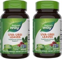 Nature 's Way Uva Ursi Leaves, Traditional Urinary Support *, 1,110 mg pr 3 - Capsule Serving, Non- GMO Project Verified, Herbal Kosttilskud, 100 Veganske Kapsler (Packaging May Vary) - 2 Pack