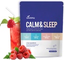 VivoNu rolige & søvn pulveriserede drik Mix Hindbær L Theanine Ksm- 66 Ashwagandha Magnesium Glycinate D-vitamin 3 Kosttilskud til afslapning og fokus (VSC _ M2)