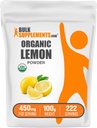 Bulkaddiments.com Organic Lemon Powder - Natural Vitamin C Kilde, Frugtpulver, Lemon Flavoring - Gluten Free, 450mg per Serving, 100g (3,5 oz) (Pack of 1)