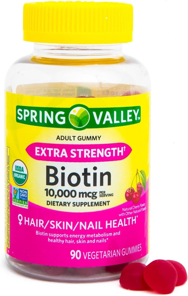 Antony Spring Valley Biotin 10,000mcg Vegetarisk 90 Gummy