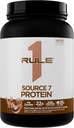 Regel 1 Source 7 Protein - Decadent Flavor, Velvety Glat Texture, 22g Anytime Protein, og 10g naturligt occurring EAA Per servering fra 7 Premium Kilder (1,8 pounds *, Milk Chocolate)