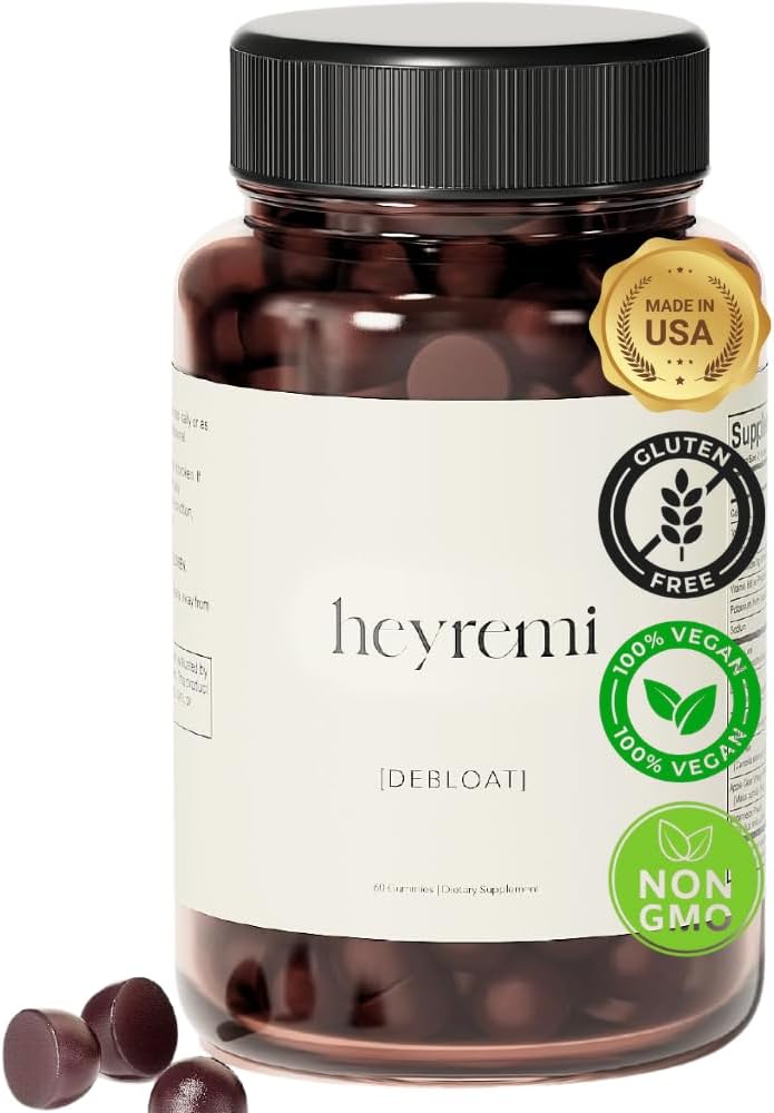 Debloat Gummies - Hurtig Bloating og Gas Relief- Herbal fordøjelsesstøtte med Apple Cider Vinciale, Mælkebøtte og Green Tea-Feel Lighter, Komfortabel og energiseret - 60 Gummies