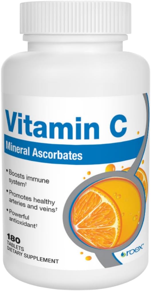 Roex Vitaminer: 124; C-vitamin: Mineralske assorbater: 124; Anti- Aging: 124; Sund immunsystem: 124; 180 Tælling