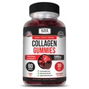 Kaya Naturals Collagen Gummies for mænd og kvinder Supplement Supplement 124; Nature Made Gummies - 1000 mg hydrolyseret Collagen, C-vitamin, Selenium & Biotin, Strawberry Flavor - 60 Count Gummies
