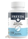 Freeda Calcium Gluconate - Kosher Vegan Calcium Supplement - Nem at Digest & Absorb - Understøtter Bone Styrke - Pure Calcium uden D-vitamin - (100 kapsler)