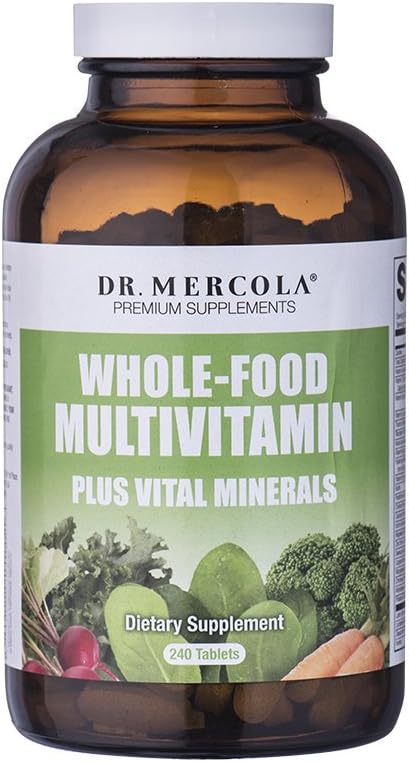 Dr. Mercola Whole Food Multivitamin Plus Vital Minerals Kosttilskud, 30 Servere (240 tabletter)