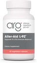 Allergy Research Group Aller- Aid L92 Supplement - med Lactobacillus Acidophilus, Indian Frankincense, Boswellinsyre, Vegetariske Kapsler - 60 Greve
