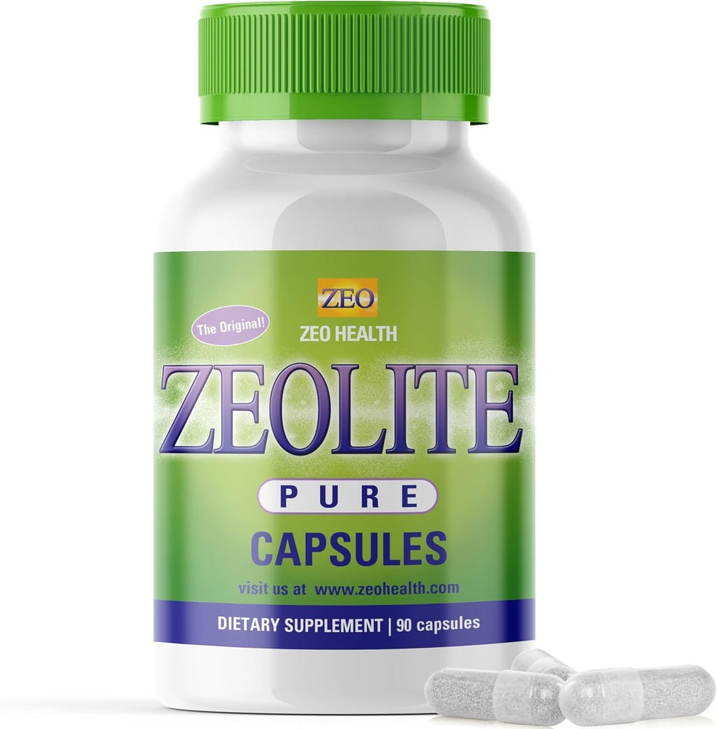 Zeolite Pure Capsules Detox 124; Zeolite Detox, Extra Strength Detox 124; Pure, Full Body Cleanse for Women, Mænd 124; Aktiveret Organisk, Food Grade Clinoptilolite Powder 94%, 90 Caps (81 Bedste), 6 Wk til 3 Mo Supply