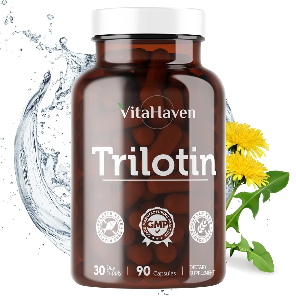 Trilotin: Hævede fødder og ankler Behandling for kvinder og mænd med Edema af den nedre ben - Reducere hævelse i fødder og ankler fra vand retention- Inkluderer: Mælkebøtte Root, Parsley Leaf & Mere