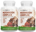 Urteernæring Mushroom Complex 700mg til 1400mg. De 5 mest kraftfulde svampe - Lions Mane, Reishi, Chaga, Maitake, Shiitake - Understøtter immunforsvar, Nootrop Brain Sundhed for Memory & Focus
