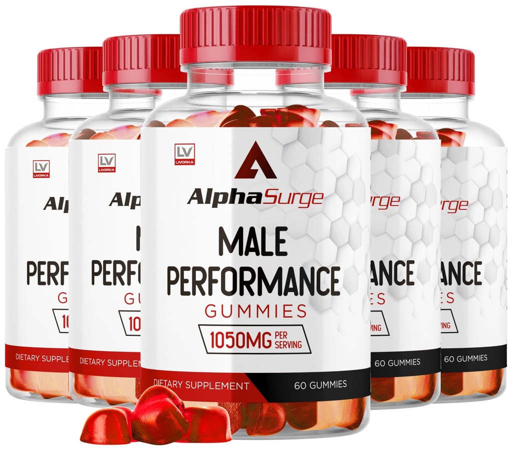 LIVORDA Alpha Surge for mænd - Alpha Surge Gummies for Mand, Alfa Surge Gummies 1050mg, Alpha Surge XL Gummie, Alphasuree Gummies, Alfa Surge Gummies, Alpha Sugre Mand, 300 Gummies for 5 Måned