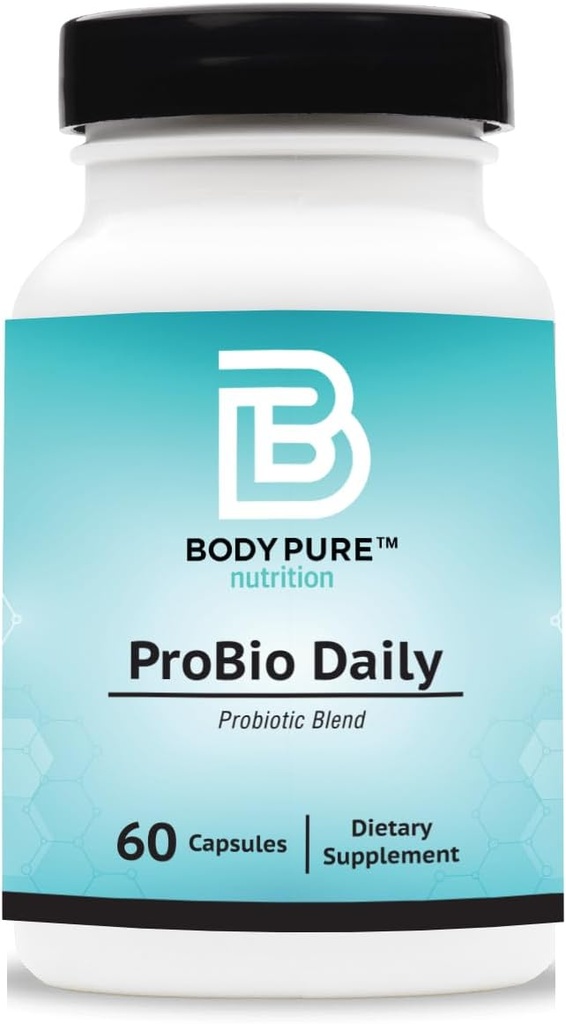 ProBio Daglig Budd124; Kraftfuld Probiotisk Blend, vedligeholder Gastrointestinal Balance, Understøtter fordøjelsessygdomme, tarm regelmæssighed, og Vægt, Nedsætter Bloat. Gluten og Dairy Free, 60- Day Supply