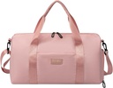 Gym taske til kvinder med Shoe Segment og Wet Pocket Buddy 124; Holdbar Lightweight Gym Duffle Bag med bevægelig Quote og Grafisk Design Buddy 124; Great for motion og Overnight Buddy 124; Rose