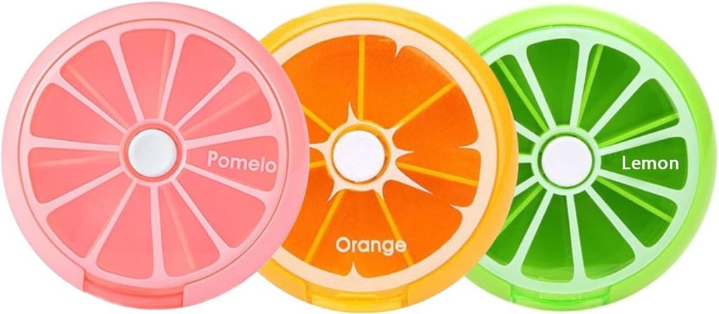 INVODA Pill Cases Pill Box Weekly 3 gange 7 Compartments Large Medicine Pill Organizer