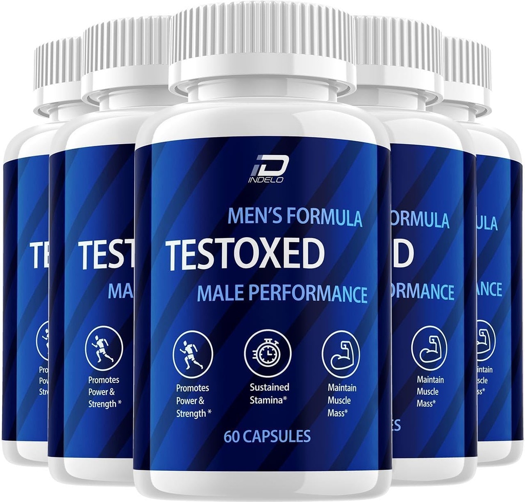 Testoxed Capsules Supplement, Testoxed Advanced Men Wellness Support, Official Testoxed Maximum Strength Energy Performance, Testoxed Premium Dietary Formel Anmeldelser (5 Pack - 300 Kapsler)