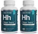 Essentielle elementer ® Hår Hero ™ - Hår vitaminer til mænd - Broad- Spectrum Support med 5000 mcg biotin - 60 greve - 30 Servere (2-Pack)