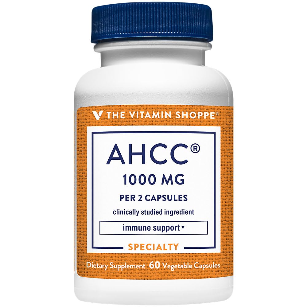 Vitamin Shoppe AHCC - 500 MG - til immunforsvar (60 Veggie kapsler)