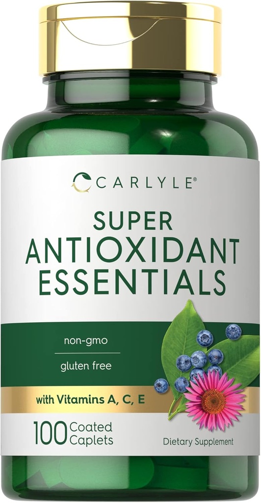 Carlyle antioxidanter Supplement: 124; 100 kapsler: 124; Nutritional Complex: 124; vitamin A, C, E; 124; Non- GMO, Gluten Free Formel