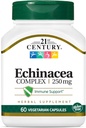 21. århundrede Echinacea Extract Veg Kapsler, 60 Greve