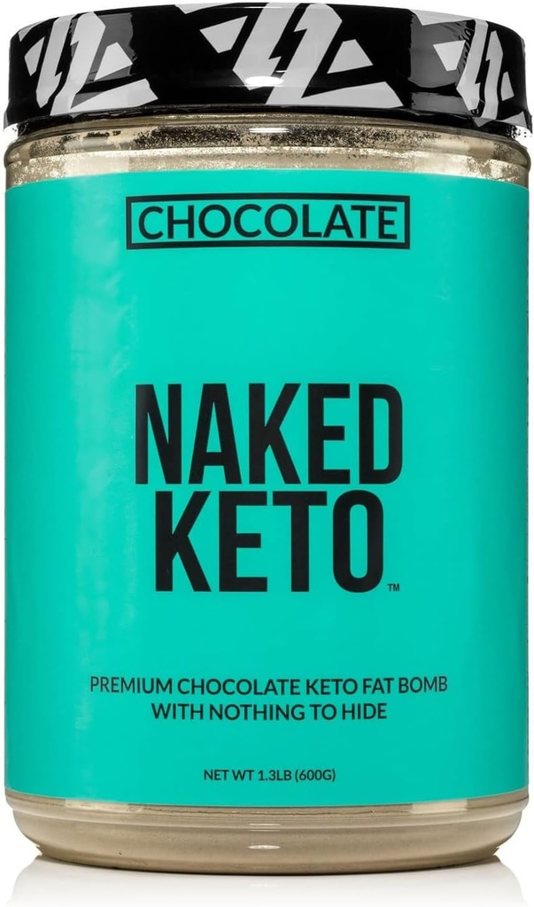Nøgen chokolade keto - Premium chokolade keto fedt bombe pulver - intet kunstigt - Glutenfri Keto Bomb chokolade Mct olie pulver med ingen Gmos - 1,3 Lb