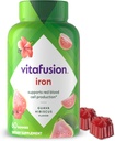 Viafusion Iron Gummy Vitamin Supplement, Understøtter Red Blood Cell Production *, Guava Hibiscus Flavor, 30 Servering, 60 Greve