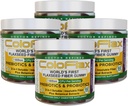 Organic Flaxseed Fiber + Probiotic Gummies against 124; Forstoppelse Relief & Regularitet uden krampe til voksne, Opløselig & Uopløselig Triple- Fiber Vegan Gummies - 120 Servere