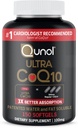 Qunol Ultra CoQ10 100mg Softgels- 3X Better Absorption Coenzyme Q10 Supplements - Antioxidant Supplement for Vascular and Heart Health & Energy Production - 5 Month Supply - 150 Count
