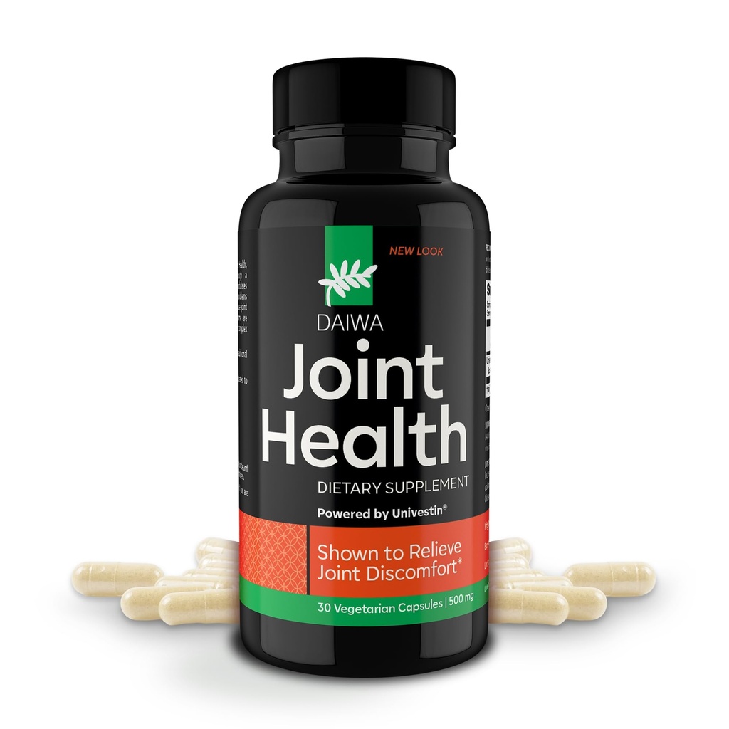 Daiwa Joint Health - Tendon og Ligament Kosttilskud med kinesisk Skullcap og Acacia Catechu - Traditional Plant- baseret formel for aktiv livsstil - ikke-GMO, 30 vegetariske kapsler