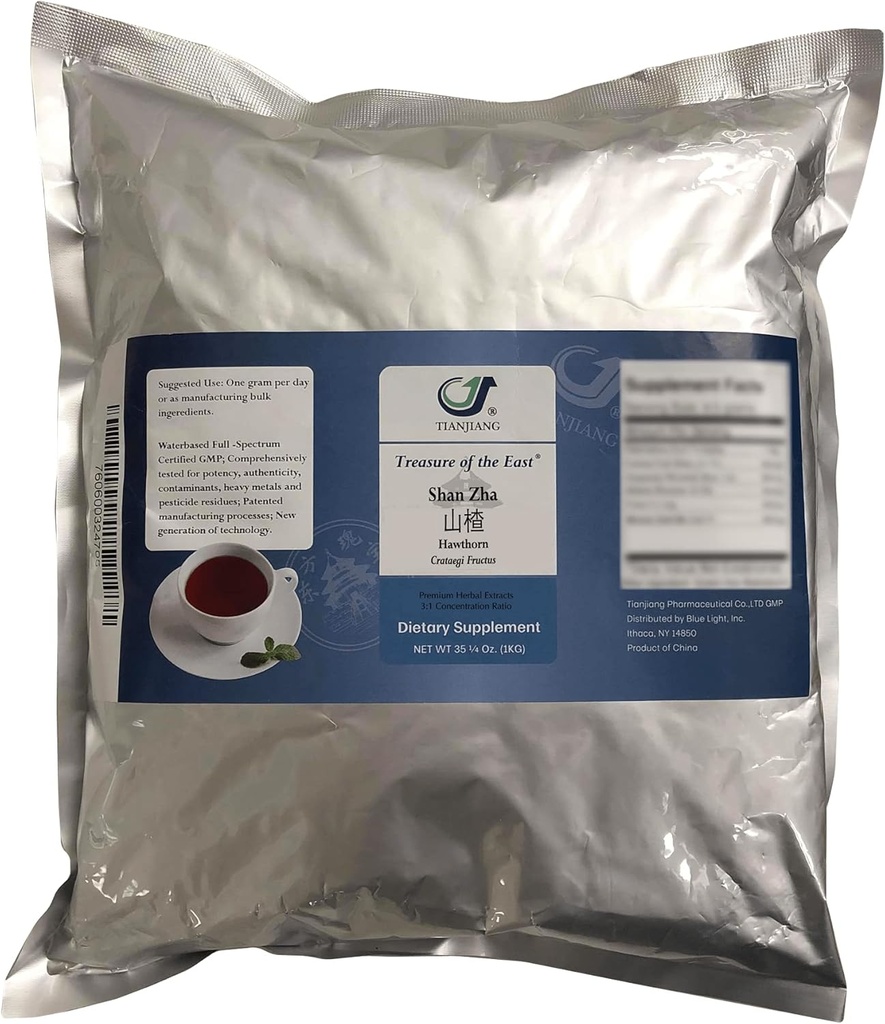 Treasure of the East, Hawthorn Extract - Shan Zha (3: 1 Concentrated Herbal Extract Powder, 1kg)