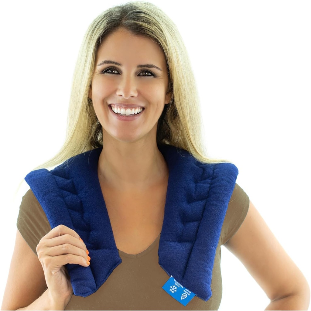 Bed Buddy Mikrobølgeovn opvarmning Pad - Body Wrap Heat Pad med fleksible bløde stof - til varm eller kold terapi, Great for kramper, muskelsmerter, fælles smerte fra gigt, hovedpine, varme blinker