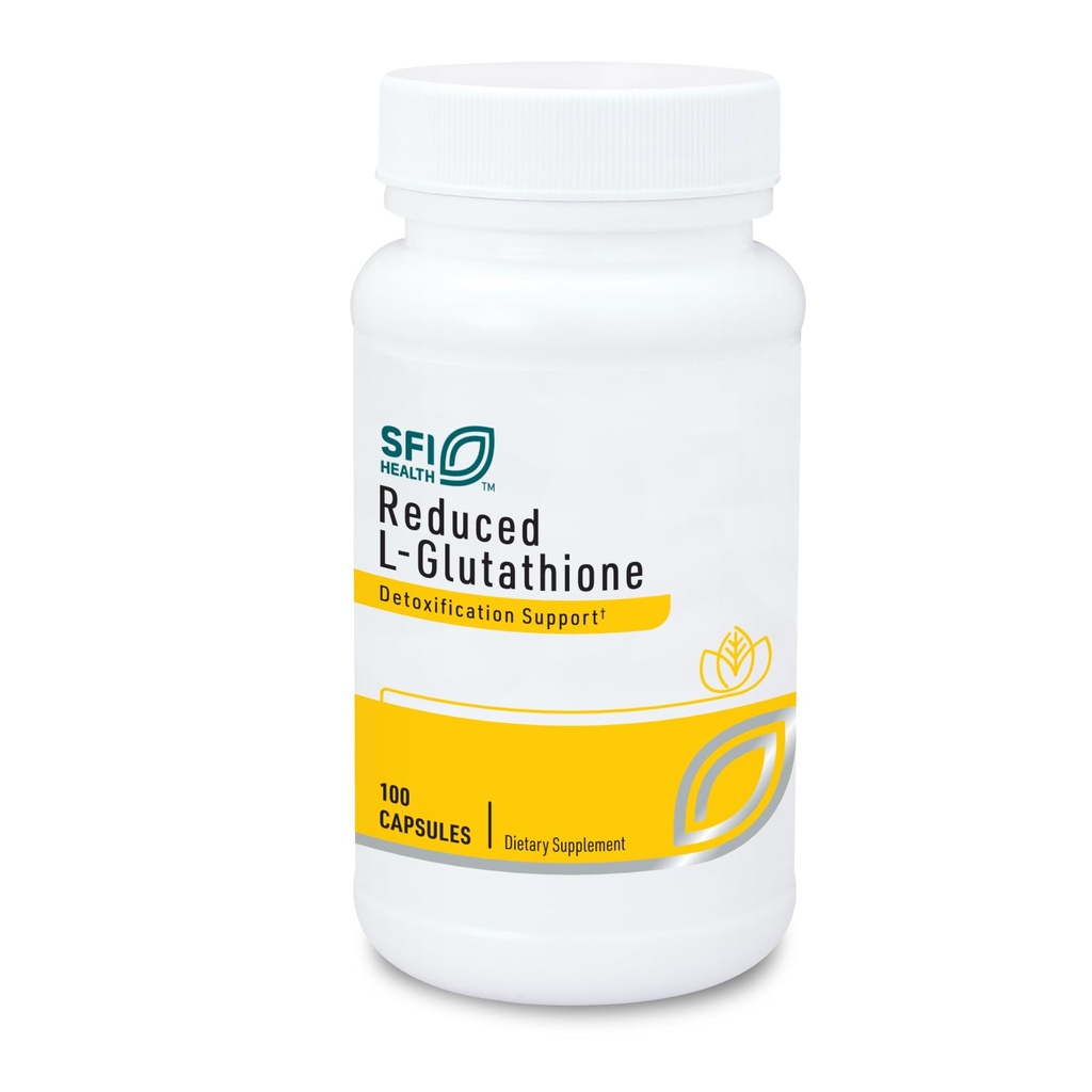 Claire Labs SFI Health Reduceret L- Glutathion 150mg - Antioxidant supplement med Magnesium til lever, Detox & immunforsvar - Aktiv, reduceret form - Hypoallergen (100 kapsler)