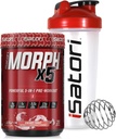 iSatori Morph Xtreme Intense Pre Workout - Bombsicle (20 Servere) Classic Blender Flaske (Klar flaske med rød top)