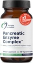 Design for sundhed Pancreatic Enzymes Complex - fordøjelsesenzymer + bromelain supplement - support fordøjelse + Gut Health - forsinket frigivelse kapsel med pancreatic enzym, Ox Bile (90 kapsler)