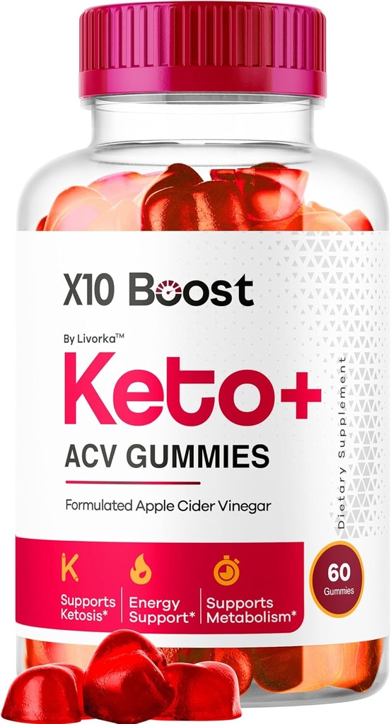 X10 Boost Keto ACV Gummies Advanced Formel 1050MG Advanced Formel, X 10 Boost Keto Plus Gummys Premium Formel Apple Cider Vinarea Gummies, Alle naturlige Gummitas, 60 Gummies for 1 måned
