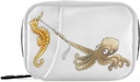 Funny Seahorse Octopus Pill Box 7 Day Pill Case Rejser Pill Organizer Bag med lynlås taske Portable ugentlige sag Kompakt størrelse for vitamin supplement Holder