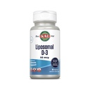 KAL Liposomal Vitamin D3 50 mcg, High Absorption Vitamin D, Liposomal Technology, High Potency Immunsupport, Vegan Kapsler, Gluten Free, No Soy, 30 Servere
