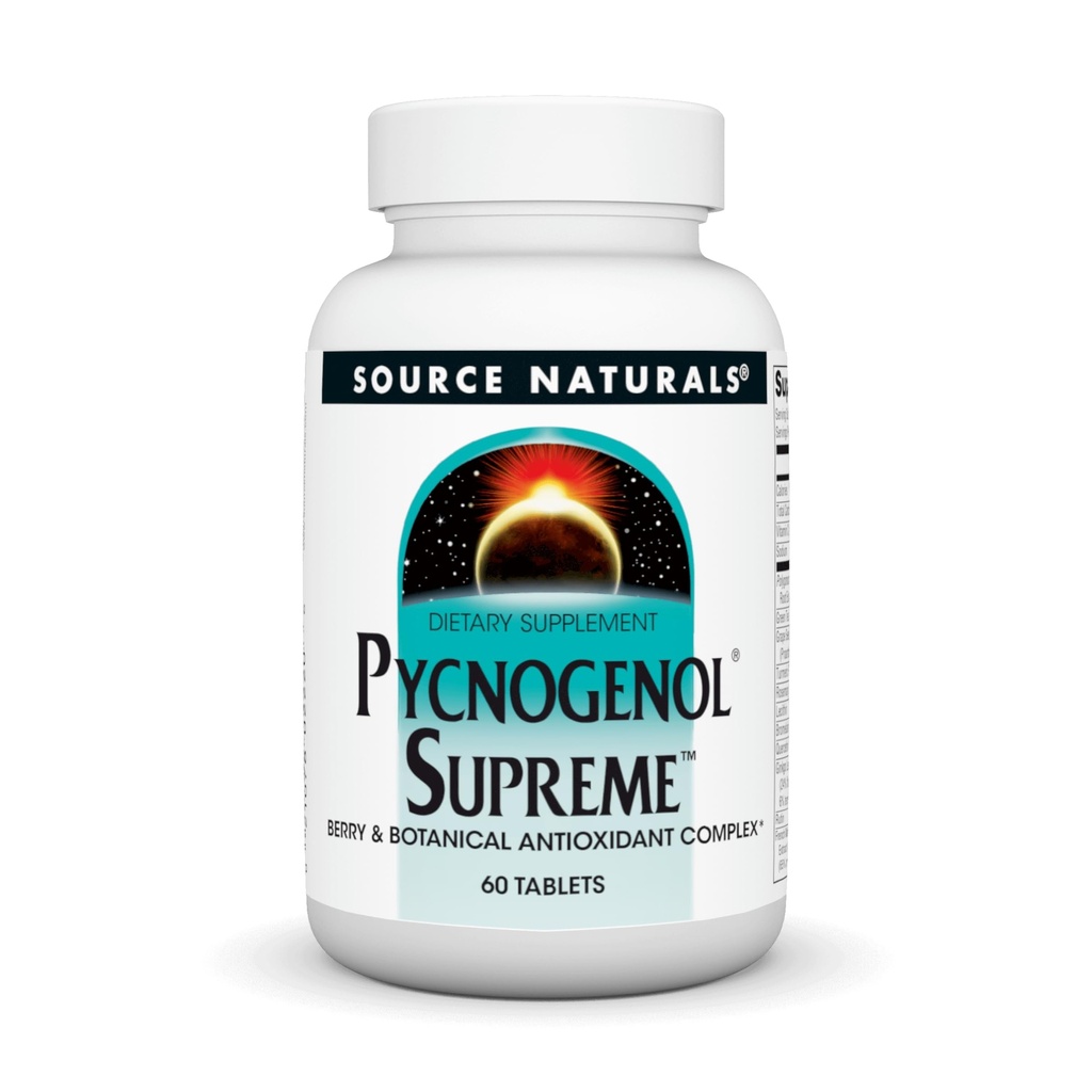 Source Naturals Pycnogenol Supreme, Berry & Botanisk Antioxidant Complex * - 60 tabletter