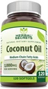 Herbal Secrets Kokosolie 1000 Mg 120 Softgels Supplements 124; Non- GROMs 124; Gluten Free Measures 124; Made in USA