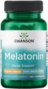 Swanson Melatonin - urtetilskud - søvn og afslapning - (120 kapsler, 3 mg hver)