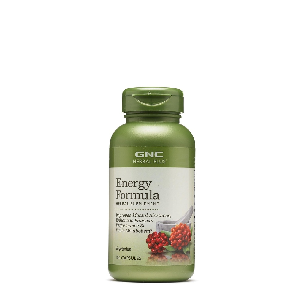 GNC Herbal Plus Energiformel (100 kapsler)