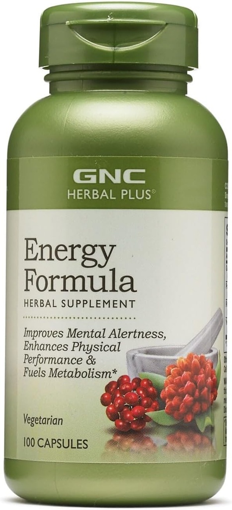 GNC Herbal Plus Energiformel (100 kapsler)