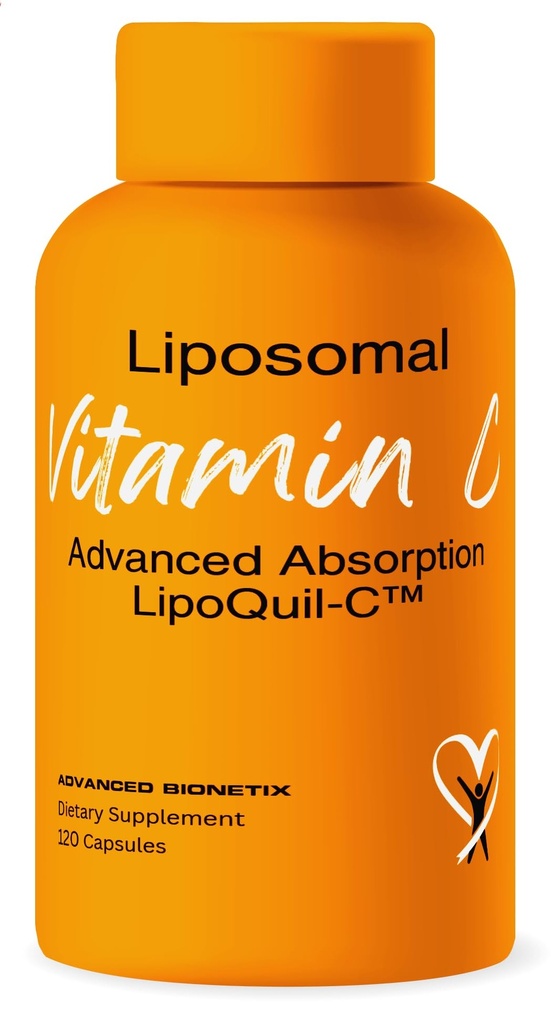 Liposomal C-vitamin Supplement: 124; LipoQuil- C ™ Enhanced Absorption Technology: 124; 120 Kapsler: 1000mg højdosis fedt opløseligt Vita: C-124; immunforsvar Collagen Support
