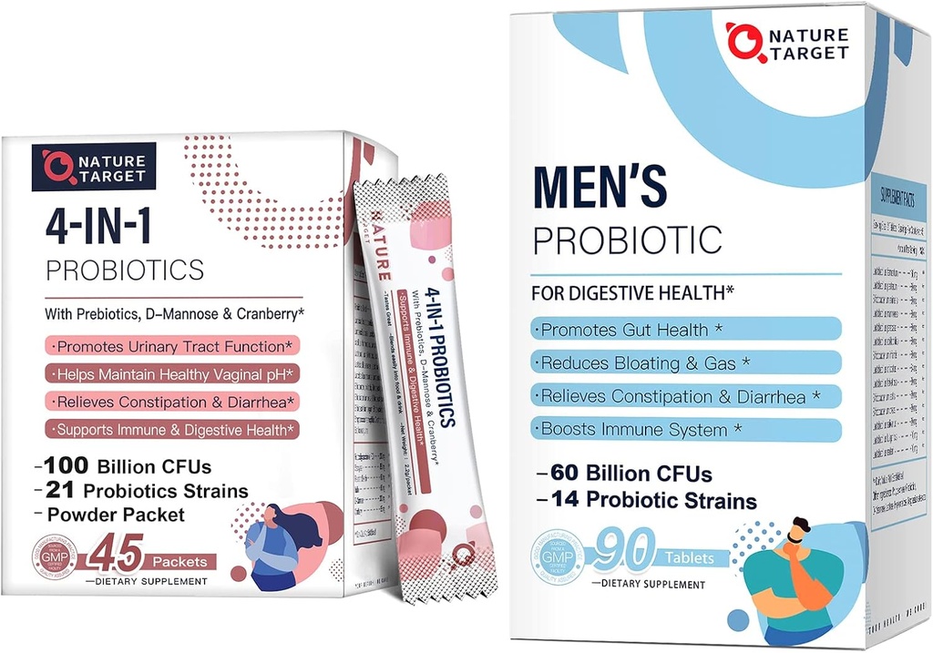NATURTARGET Probiotika for kvinder / mænd